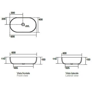 Раковина Kerasan Nolita 534381 Nocciola matt 60 см